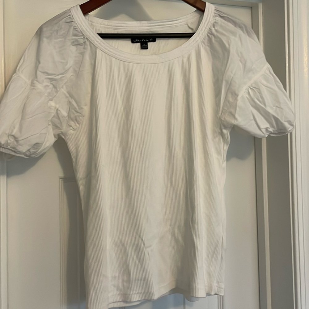 Vintage Ribbed Puff Sleeve top